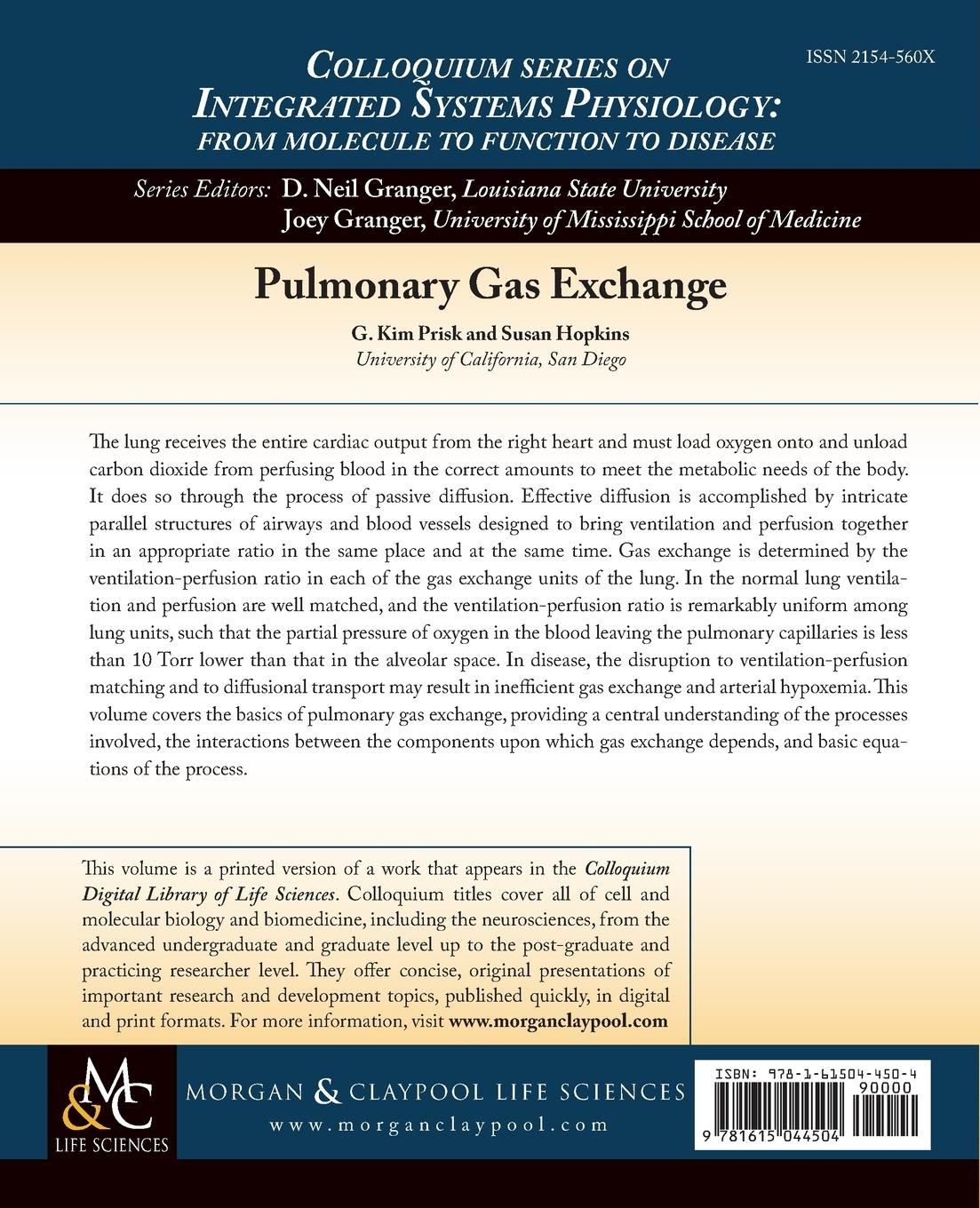 Rückseitencover Pulmonary Gas Exchange