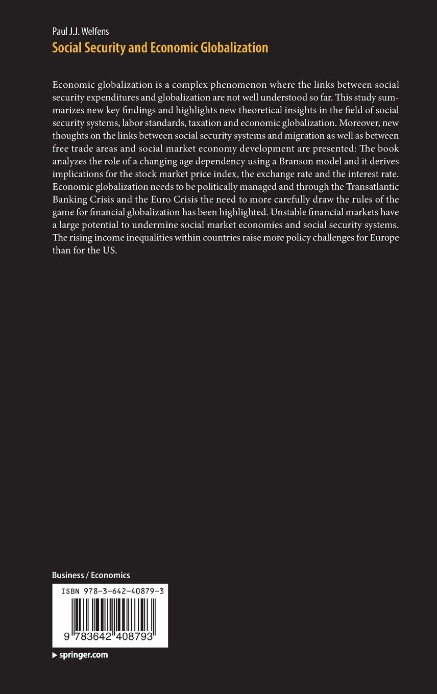 Rückseitencover Social Security and Economic Globalization