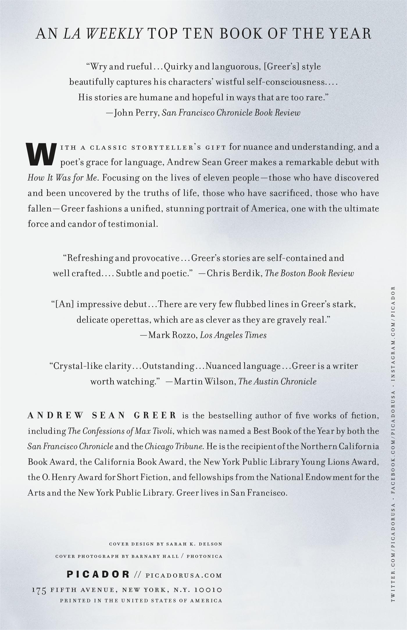 Rückseitencover How It Was