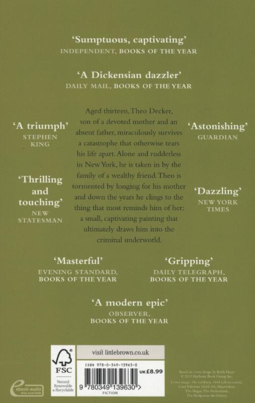 Rückseitencover The Goldfinch