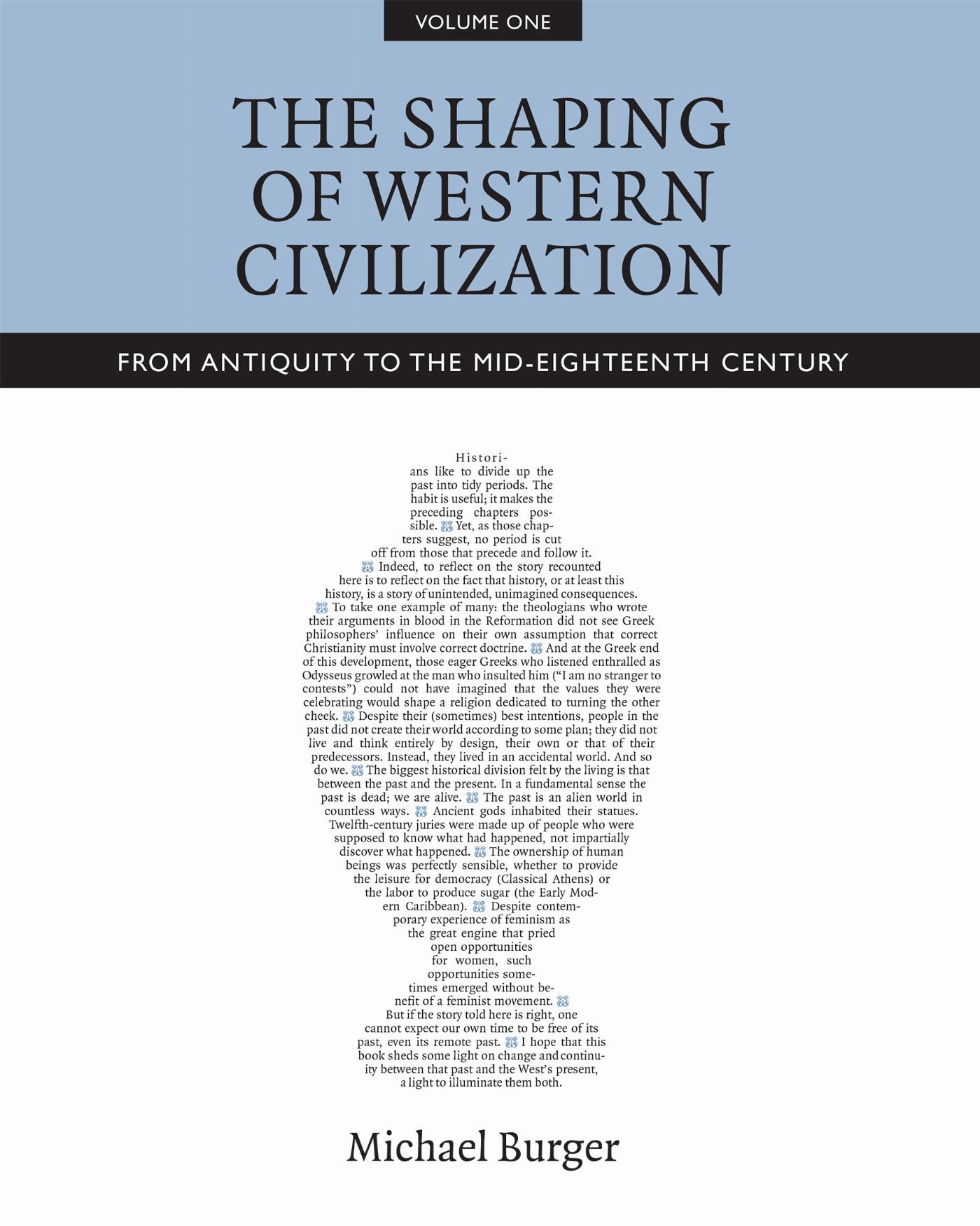 Vorderes Coverbild The Shaping of Western Civilization, Volume I