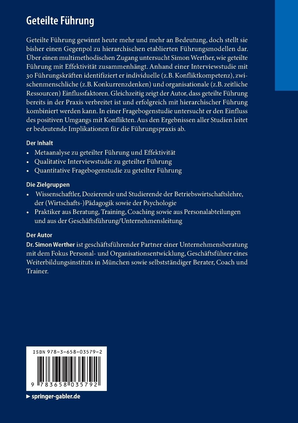 Rückseitencover Geteilte Führung