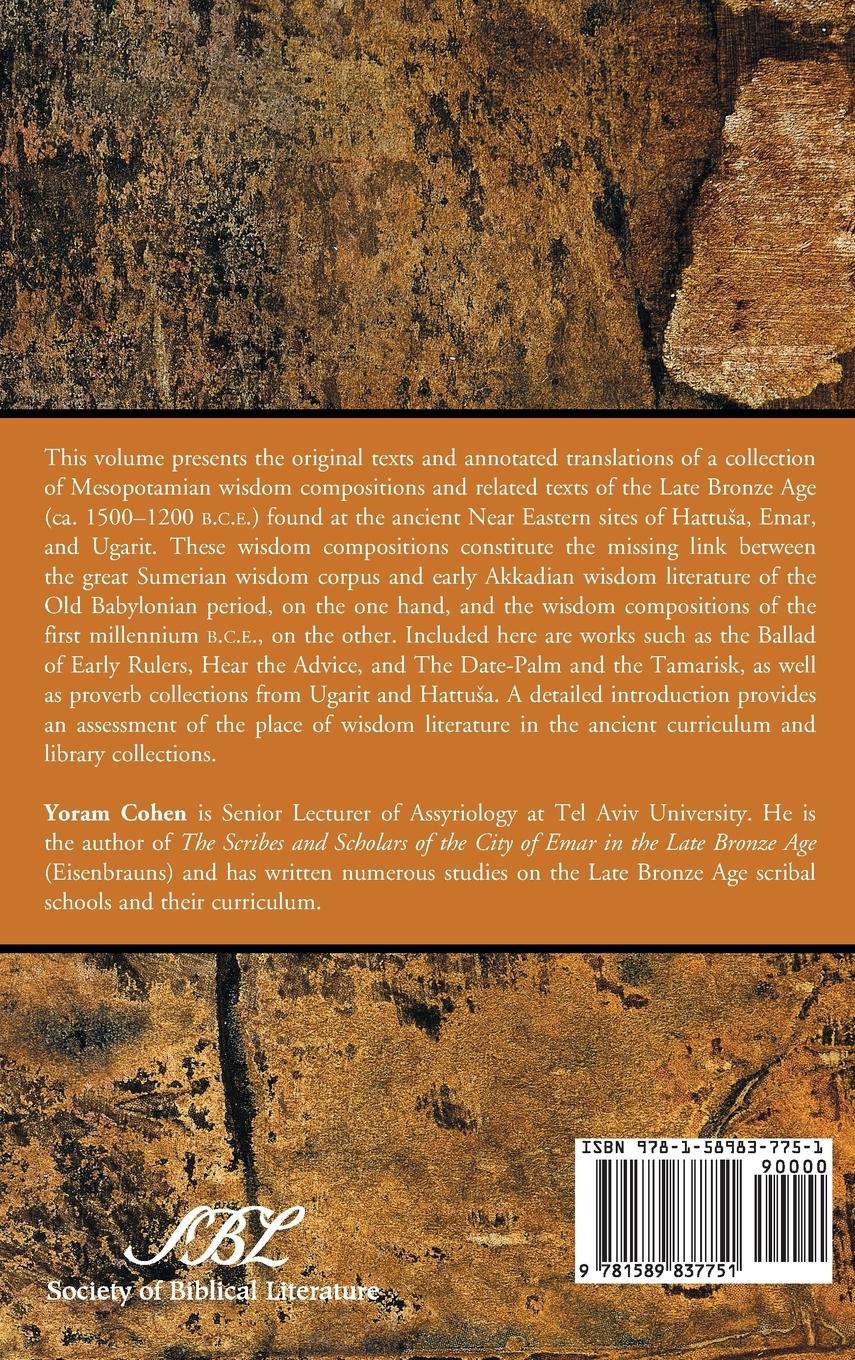 Rückseitencover Wisdom from the Late Bronze Age