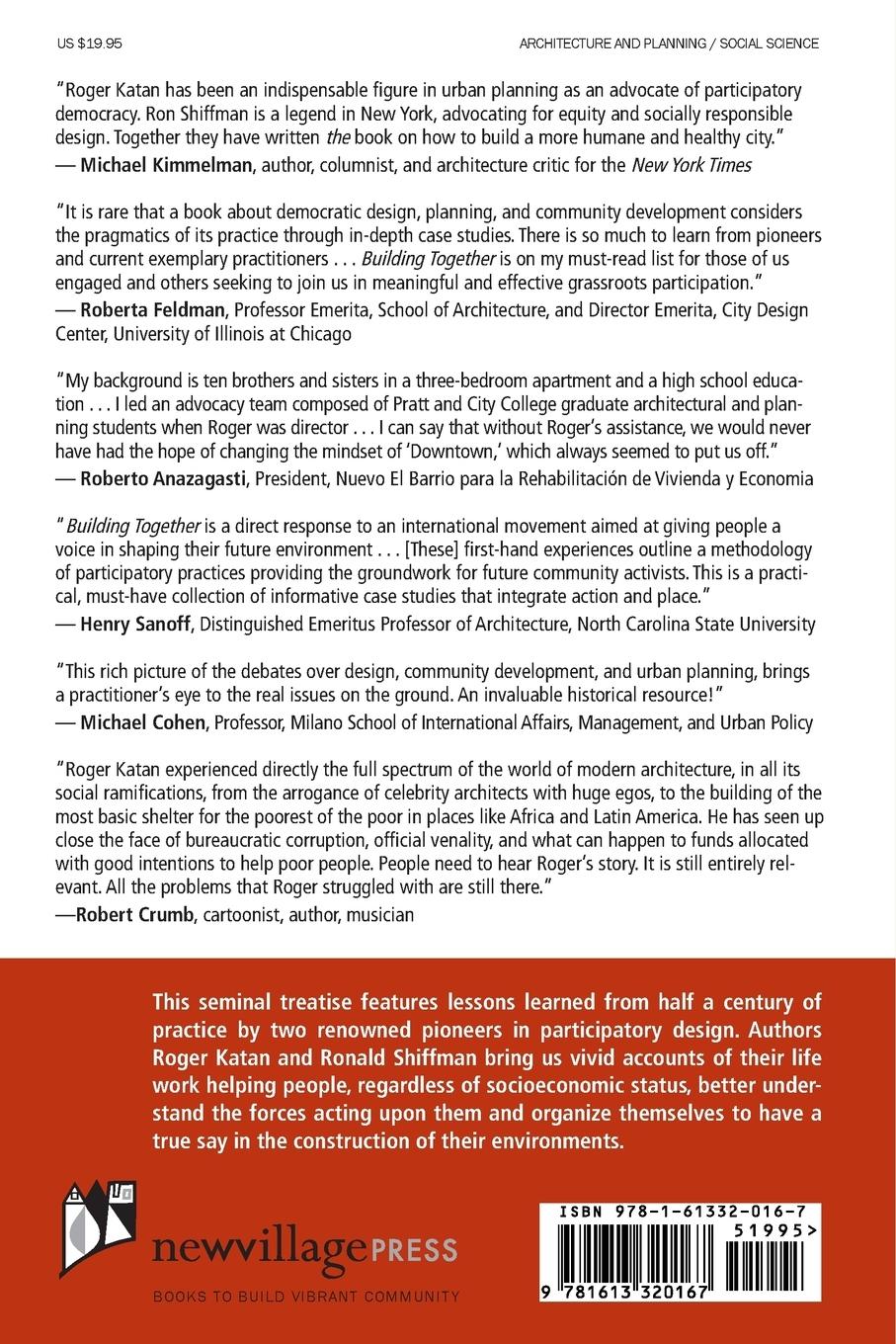 Rückseitencover Building Together: Case Studies in Participatory Planning and Community Building