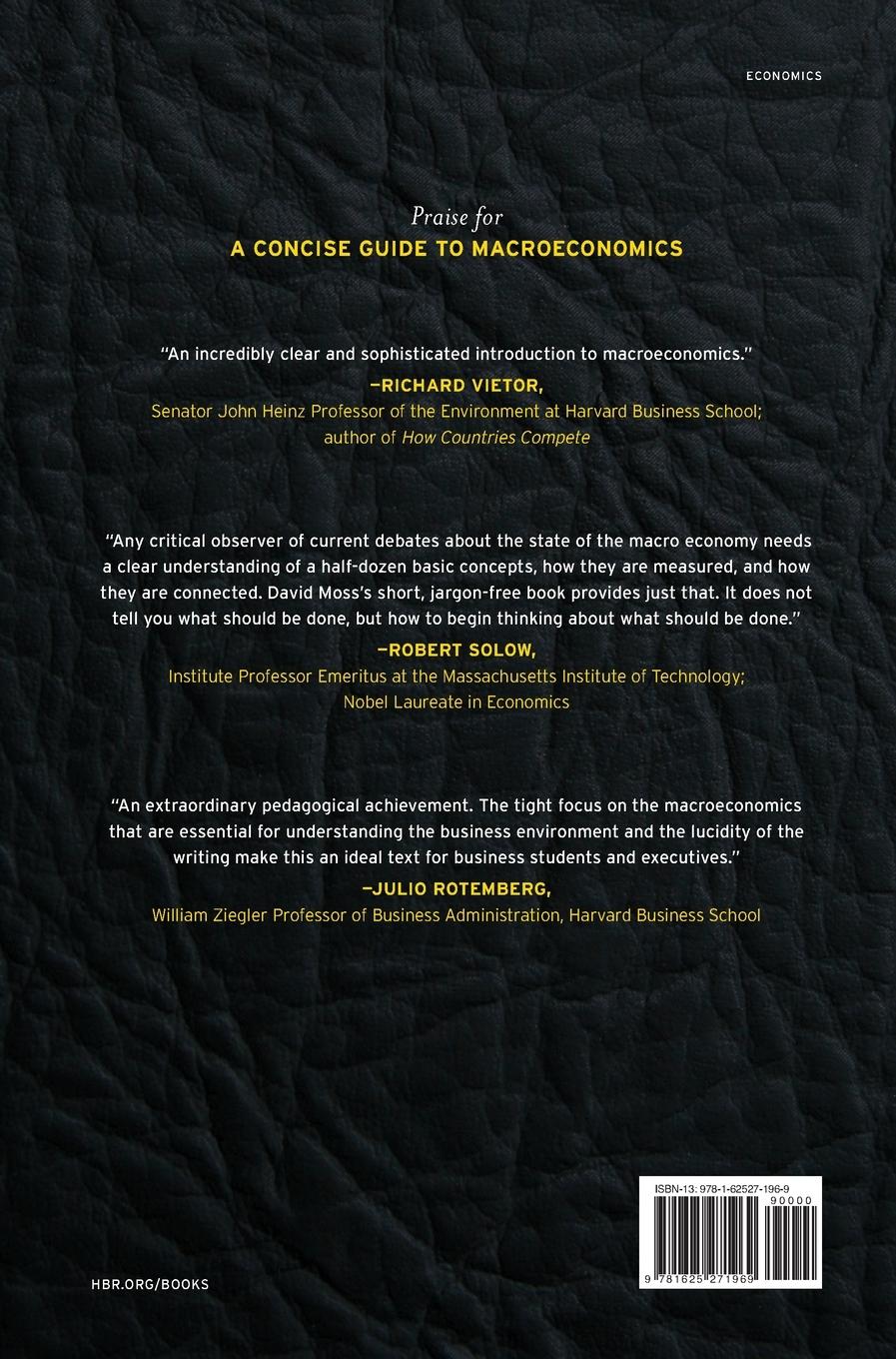 Rückseitencover Concise Guide to Macroeconomics