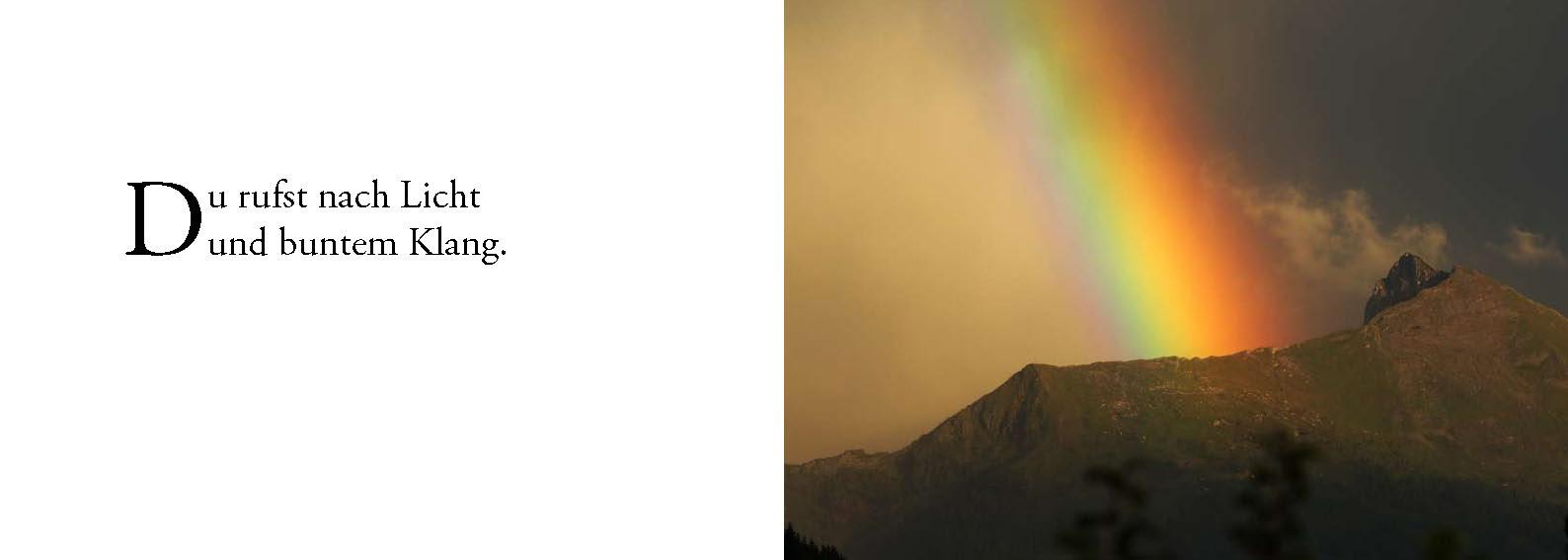 Beispielinhalt (Bild) Die Sonne sucht dich - Das Foto-Meditationsbuch für eine gute Schwangerschaft und Geburt