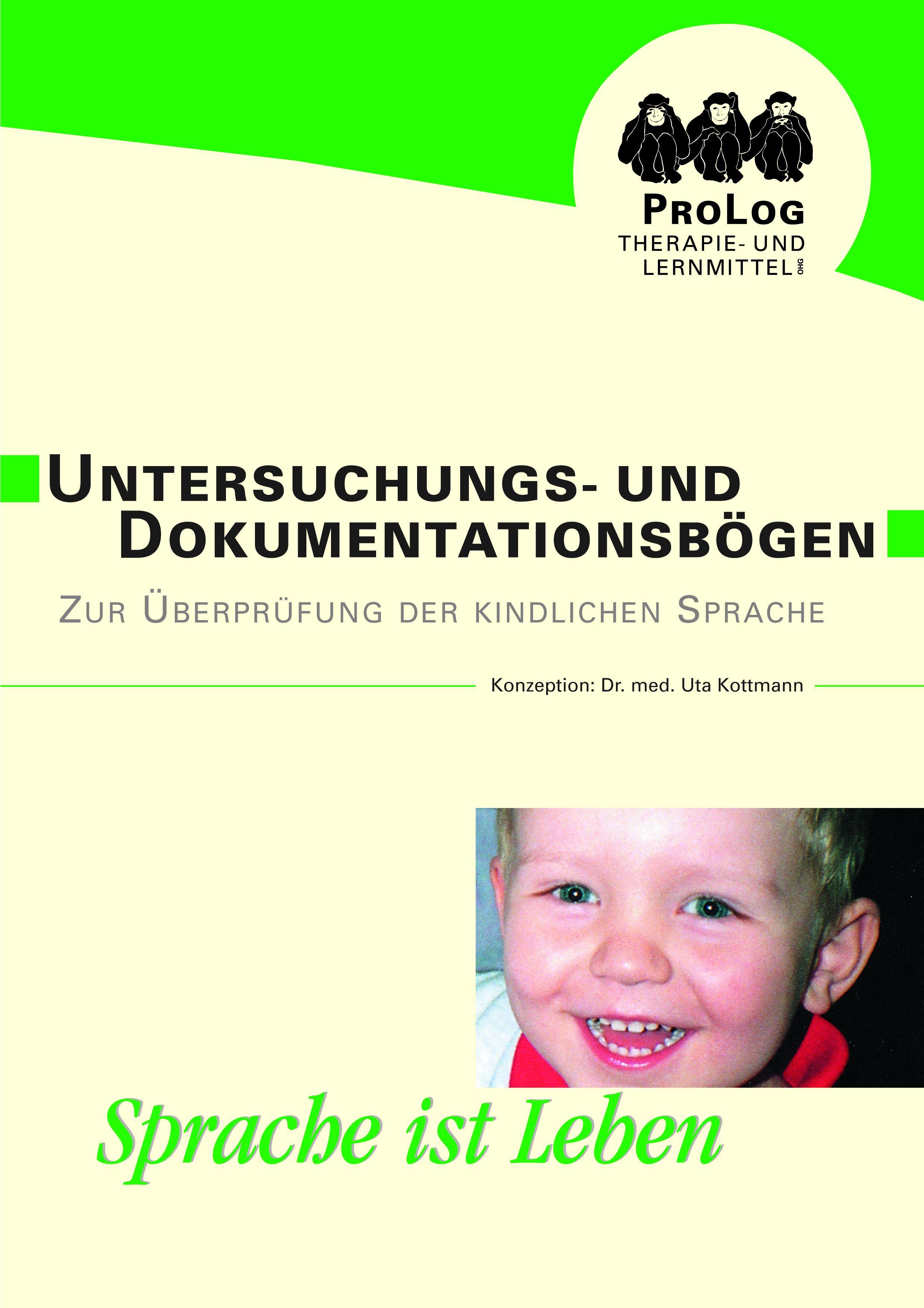 Vorderes Coverbild Untersuchungs- und Dokumentationsbögen zur Überprüfung der kindlichen Sprache