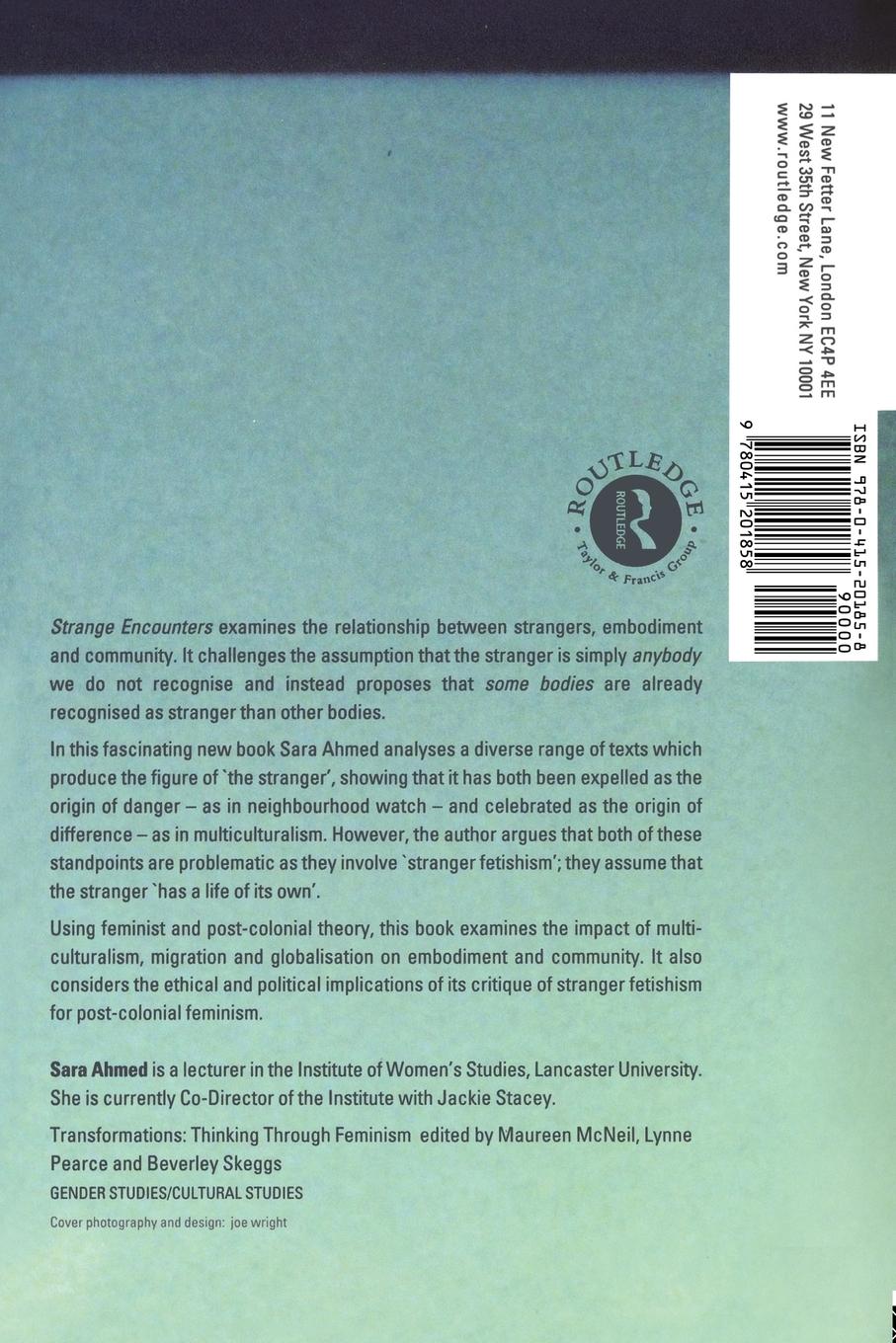 Rückseitencover Strange Encounters