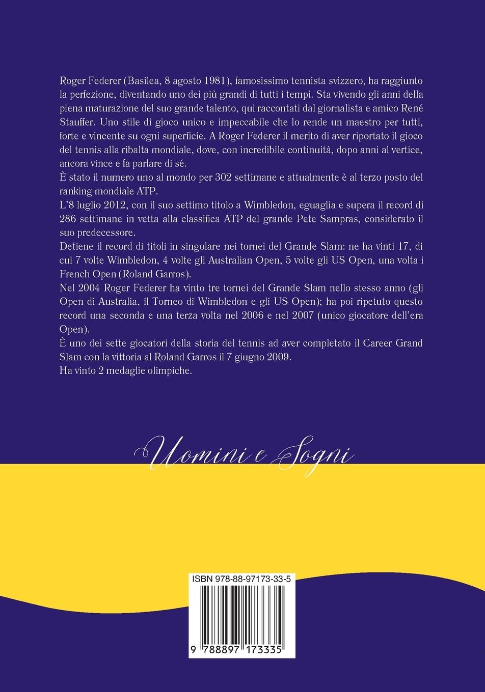 Rückseitencover IL GENIO DEL TENNIS ROGER FEDERER