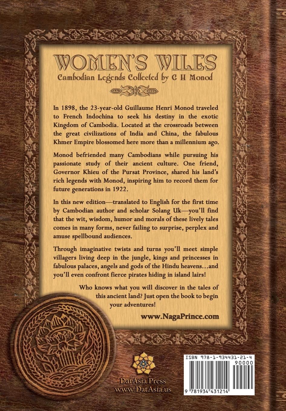 Rückseitencover Women's Wiles - Cambodian Legends Collected by G. H. Monod