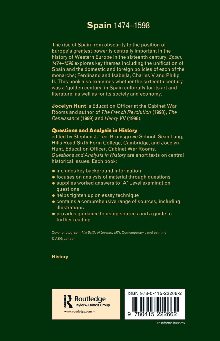 Rückseitencover Spain 1474-1598