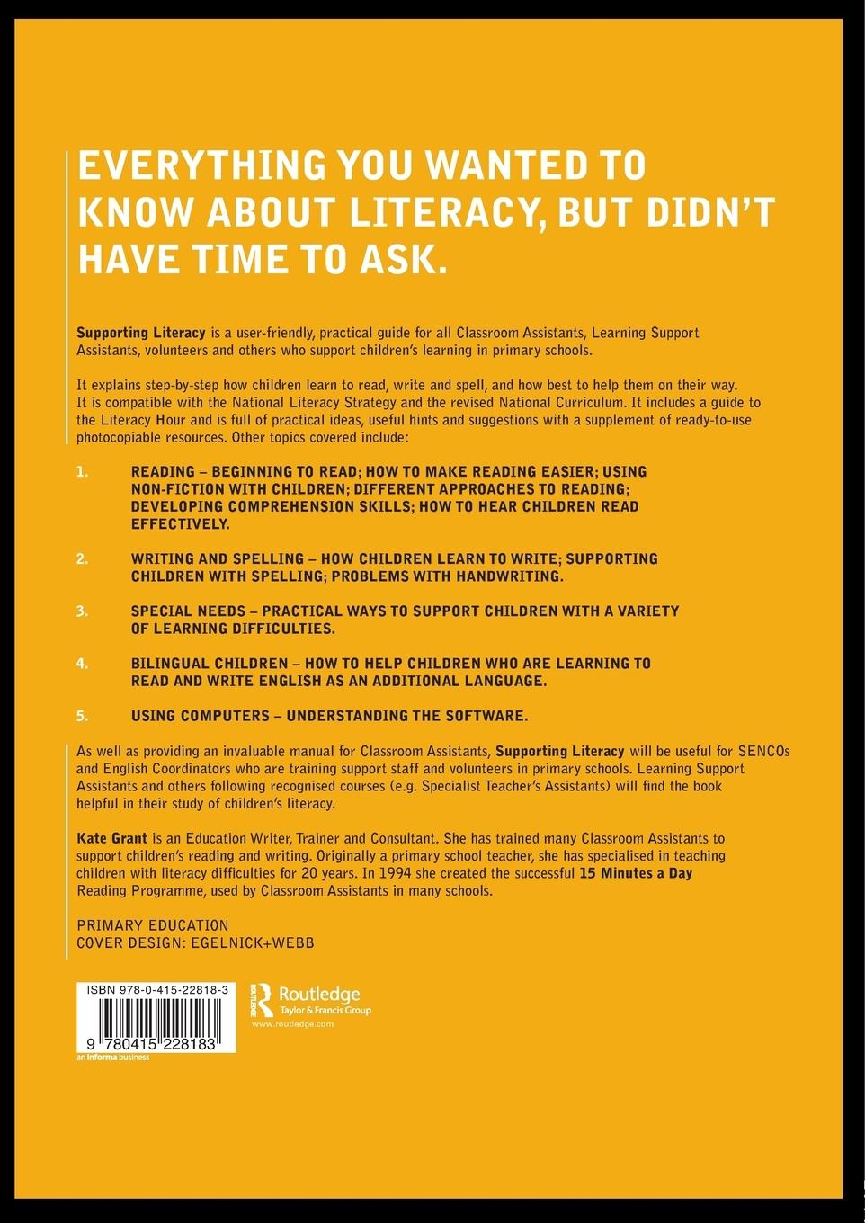 Rückseitencover Supporting Literacy