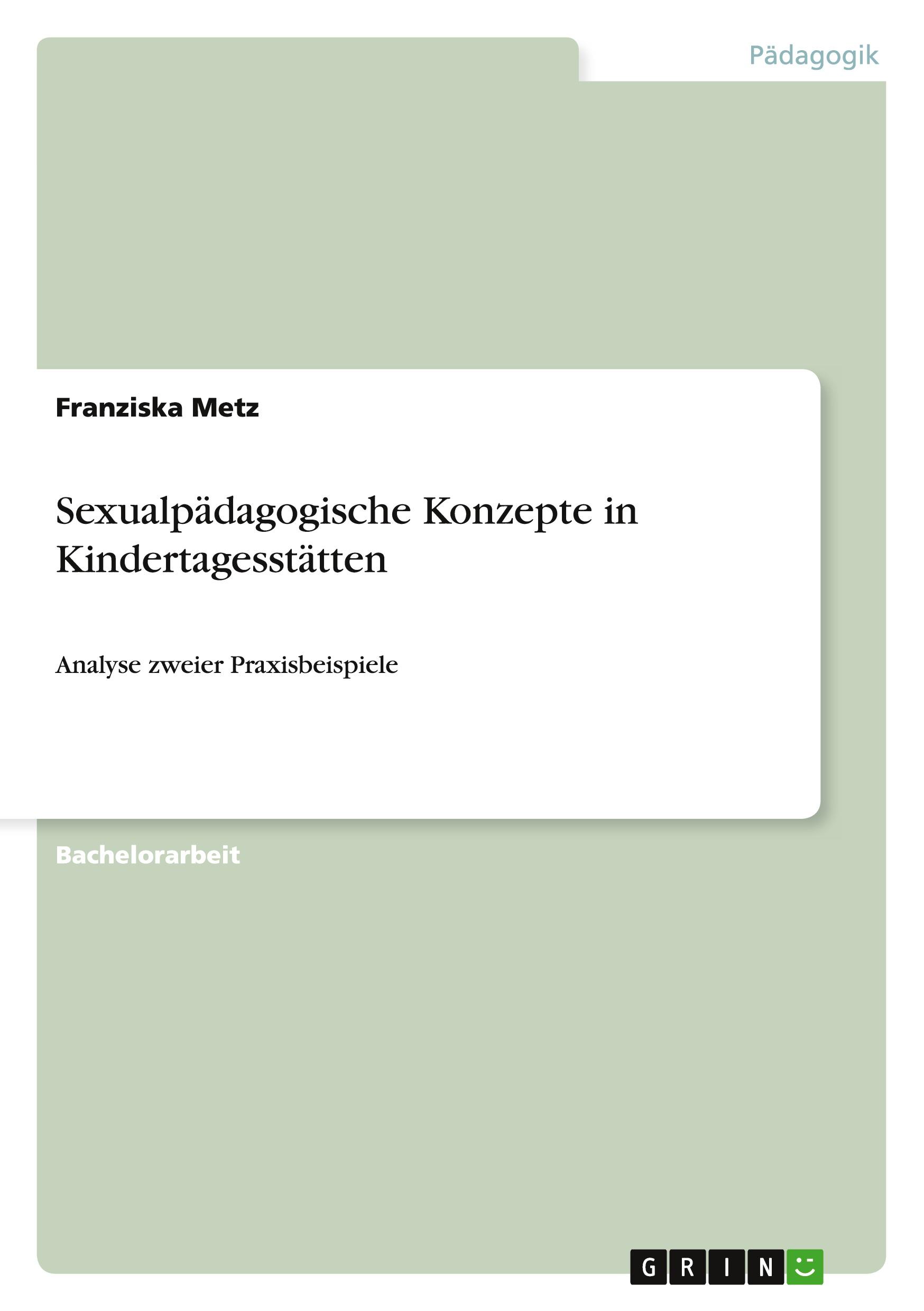 Vorderes Coverbild Sexualpädagogische Konzepte in Kindertagesstätten