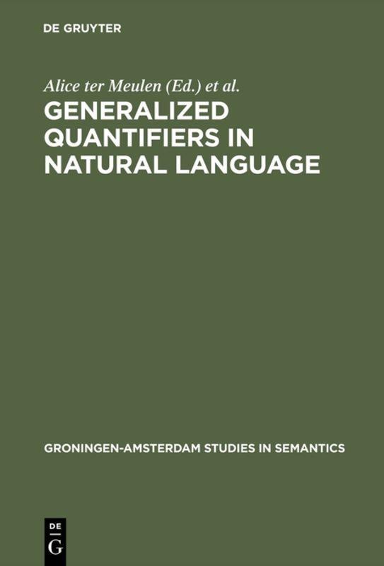 Vorderes Coverbild Generalized Quantifiers in Natural Language