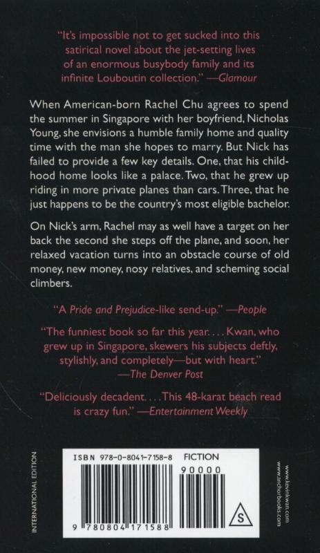 Rückseitencover Crazy Rich Asians