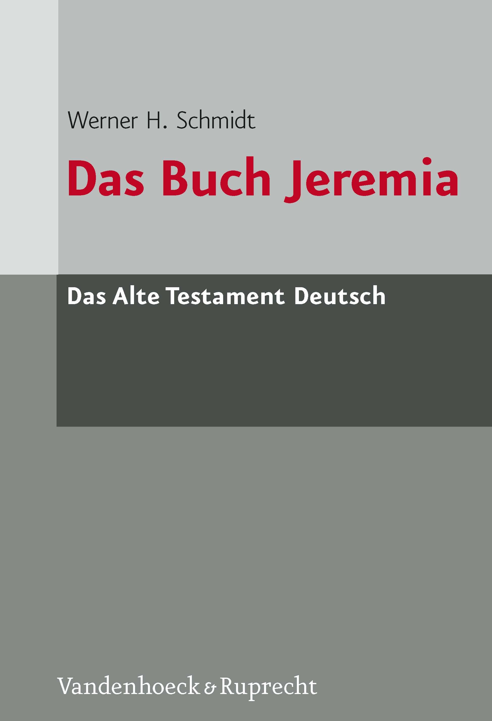 Vorderes Coverbild Das Buch Jeremia 2 Bände