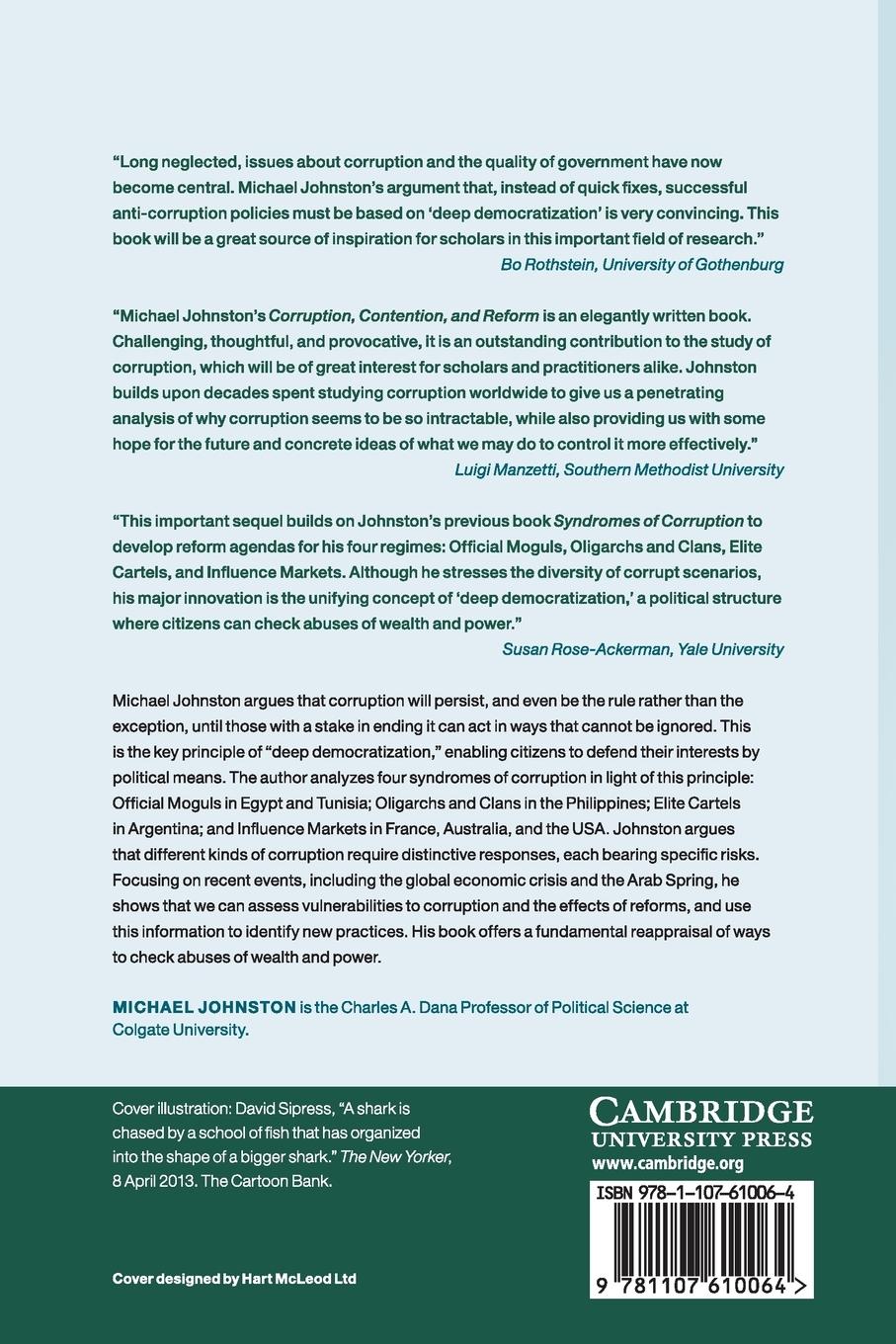 Rückseitencover Corruption, Contention, and Reform