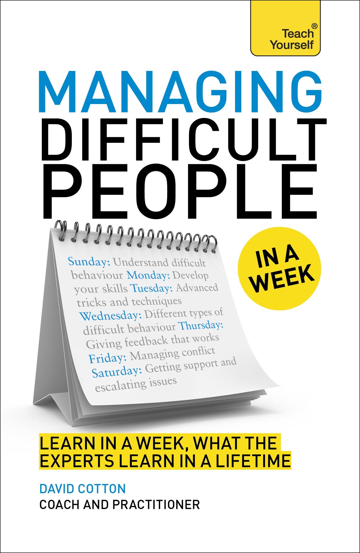 Vorderes Coverbild Managing Difficult People in a Week