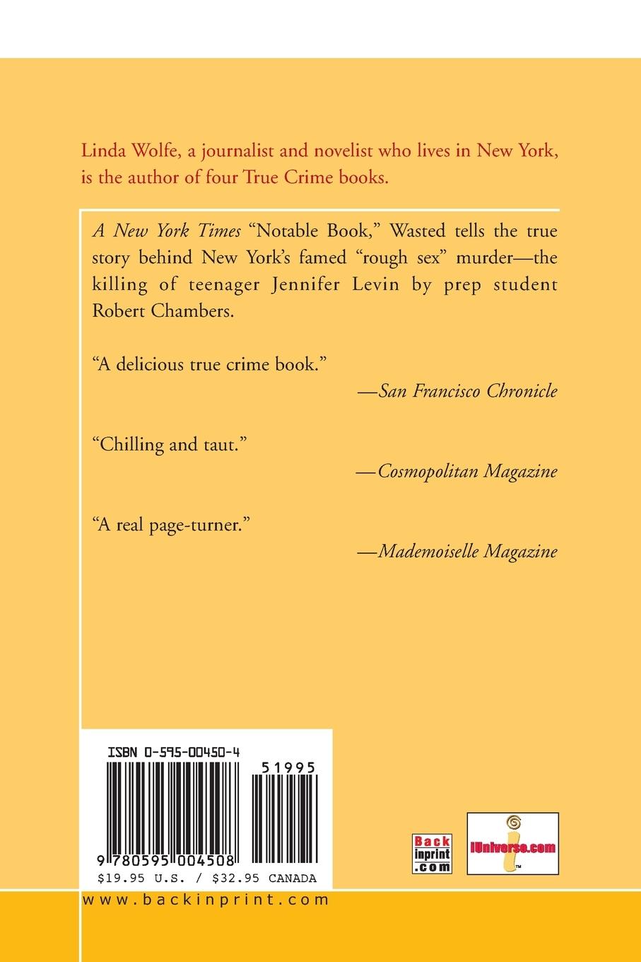 Rückseitencover Wasted