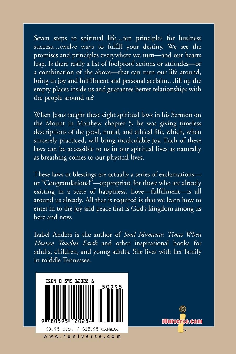 Rückseitencover Jesus' Spiritual Laws