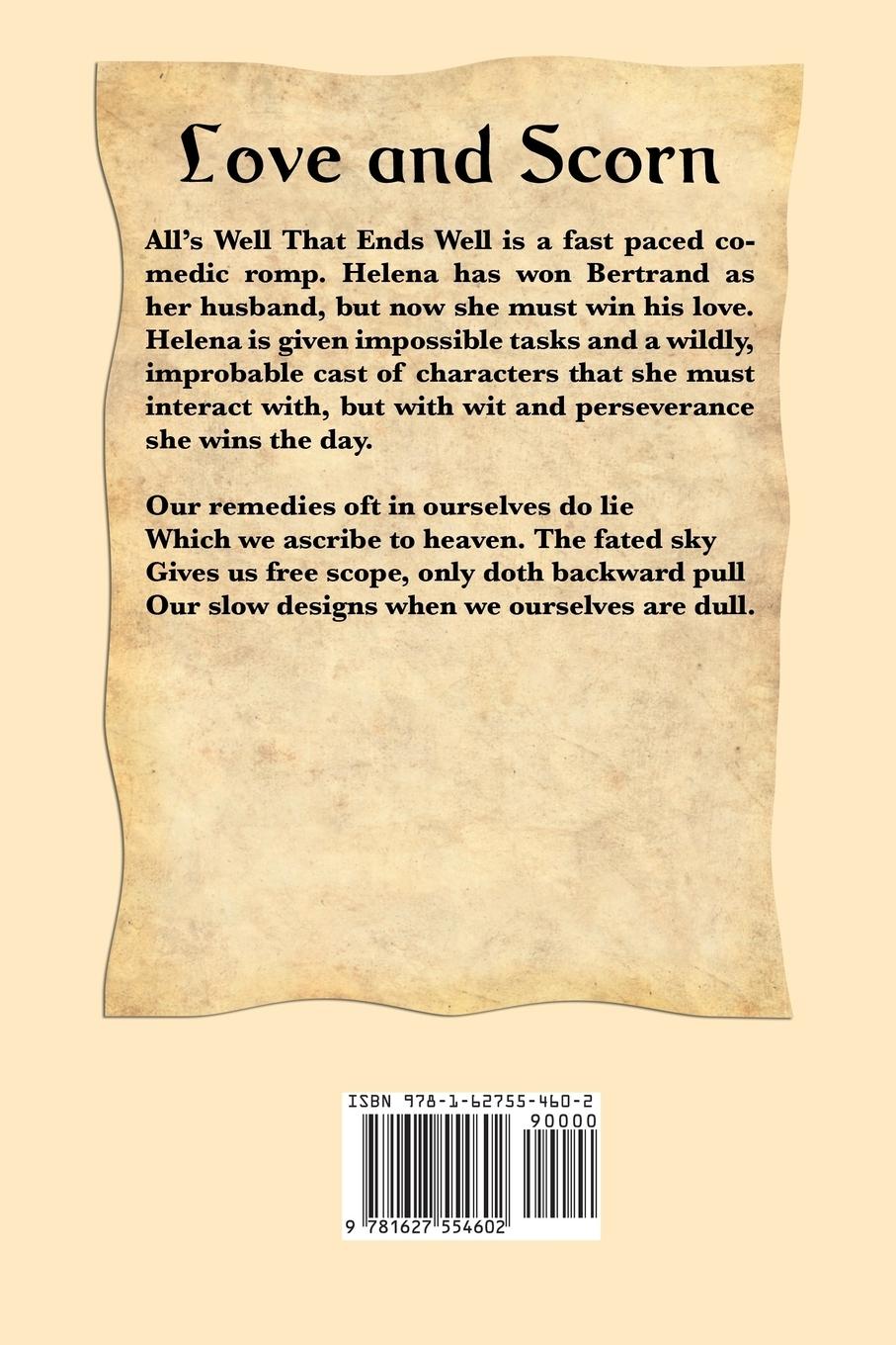 Rückseitencover All's Well That Ends Well