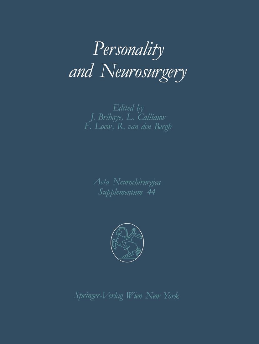 Vorderes Coverbild Personality and Neurosurgery