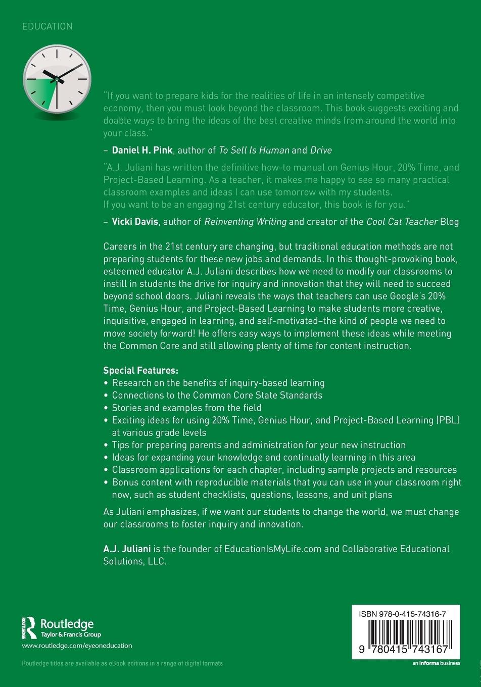 Rückseitencover Inquiry and Innovation in the Classroom