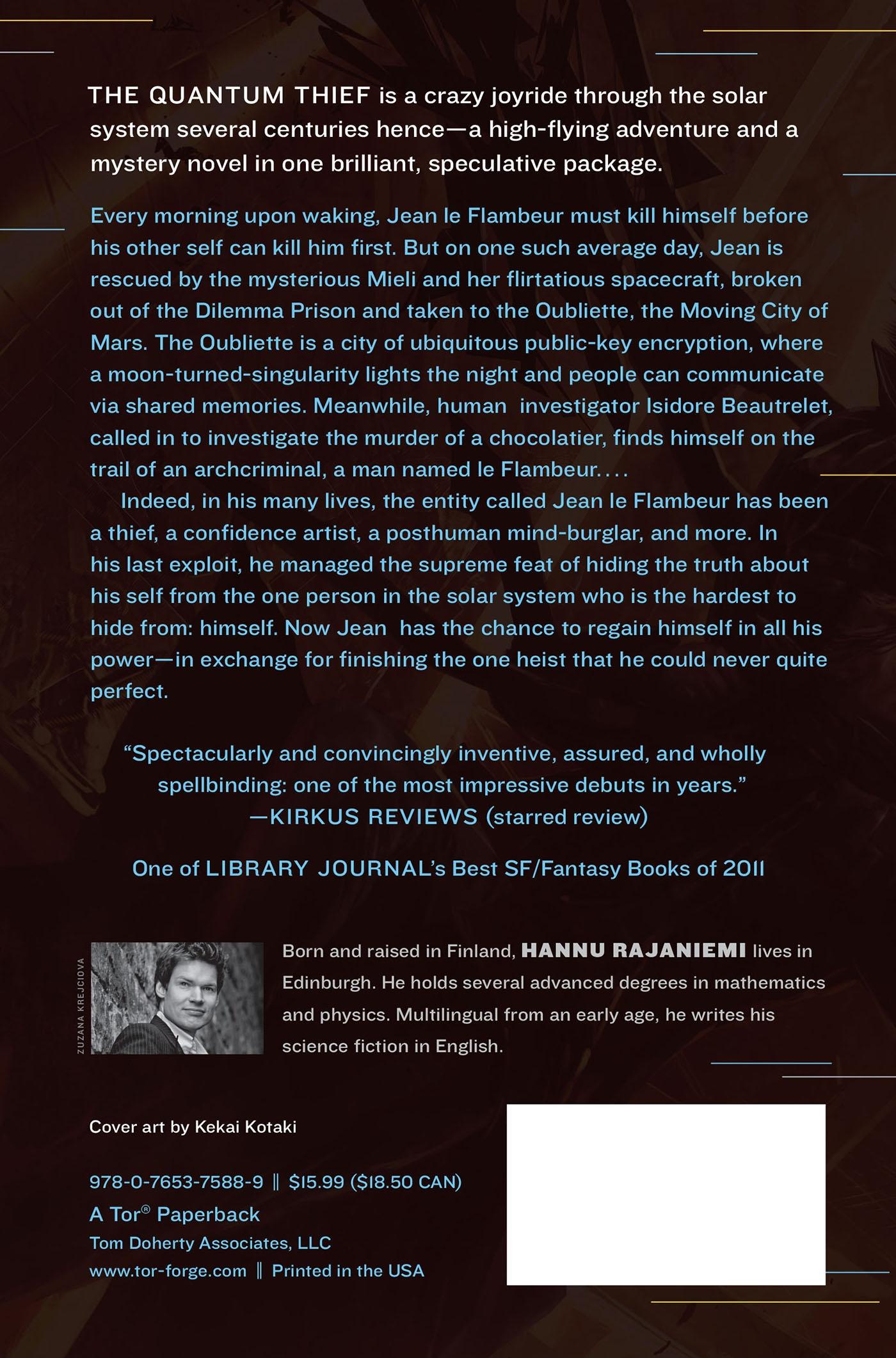 Rückseitencover Quantum Thief