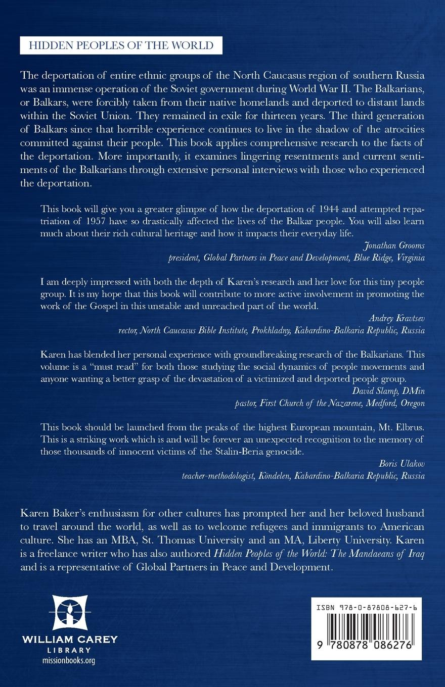 Rückseitencover The Balkars of Southern Russia and Their Deportation (1944-57)