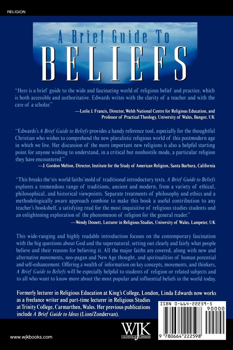 Rückseitencover A Brief Guide to Beliefs