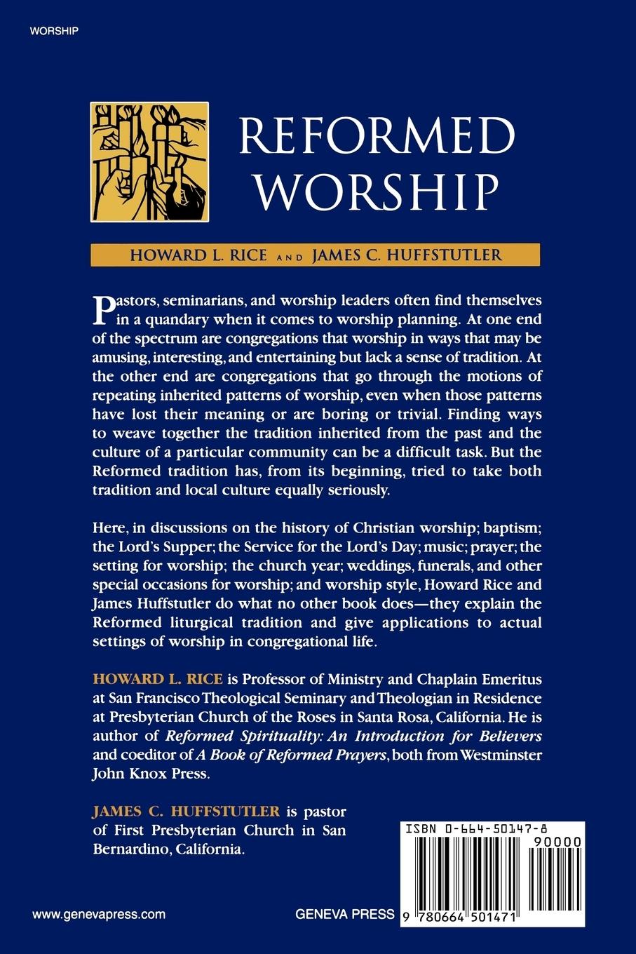 Rückseitencover Reformed Worship