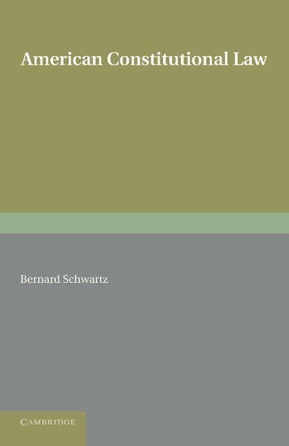 Vorderes Coverbild American Constitutional Law