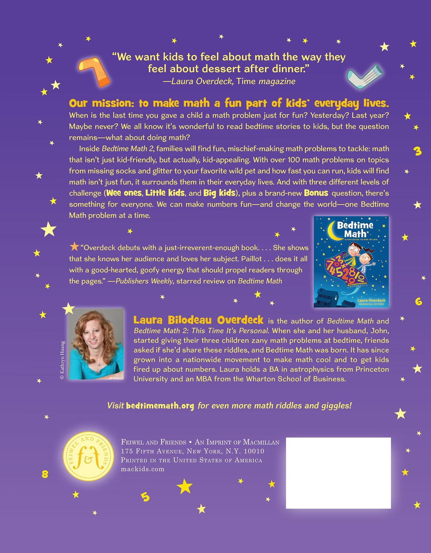 Rückseitencover Bedtime Math: This Time It's Personal