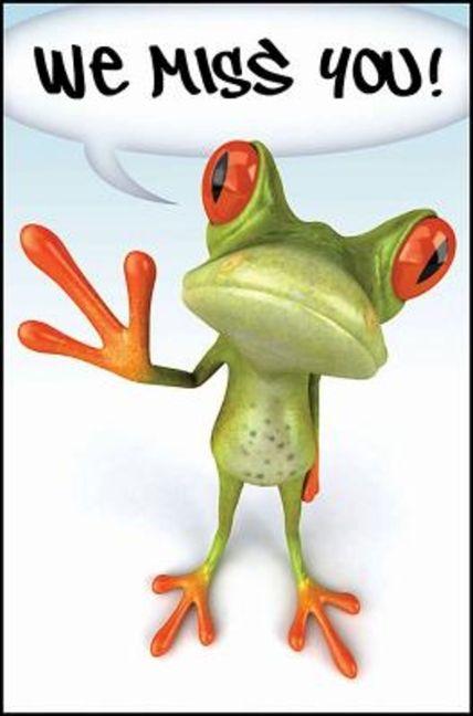 Vorderes Coverbild We Miss You! Frog Postcard (Pkg of 25)