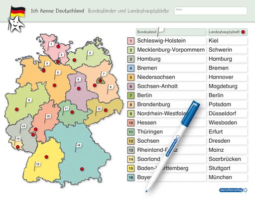 Vorderes Coverbild Ich kenne Deutschland - Bundesländer und Landeshauptstädte
