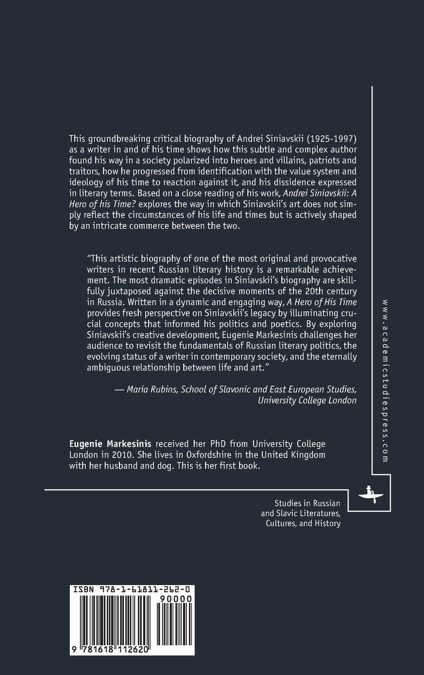 Rückseitencover Andrei Siniavskii