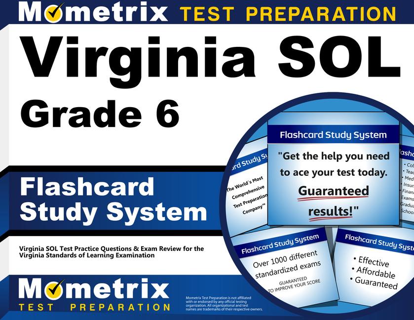 Vorderes Coverbild Virginia Sol Grade 6 Flashcard Study System