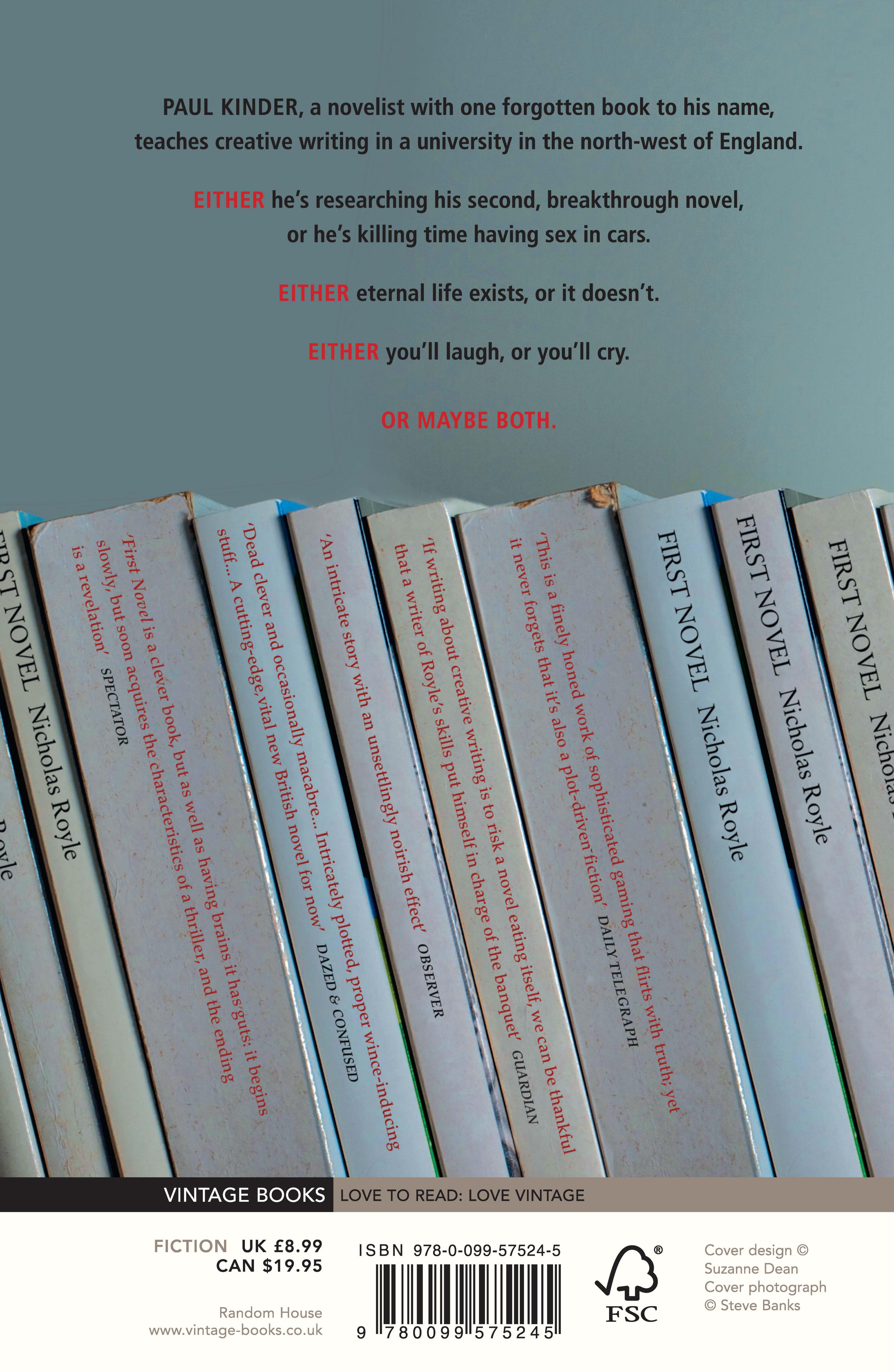Rückseitencover First Novel
