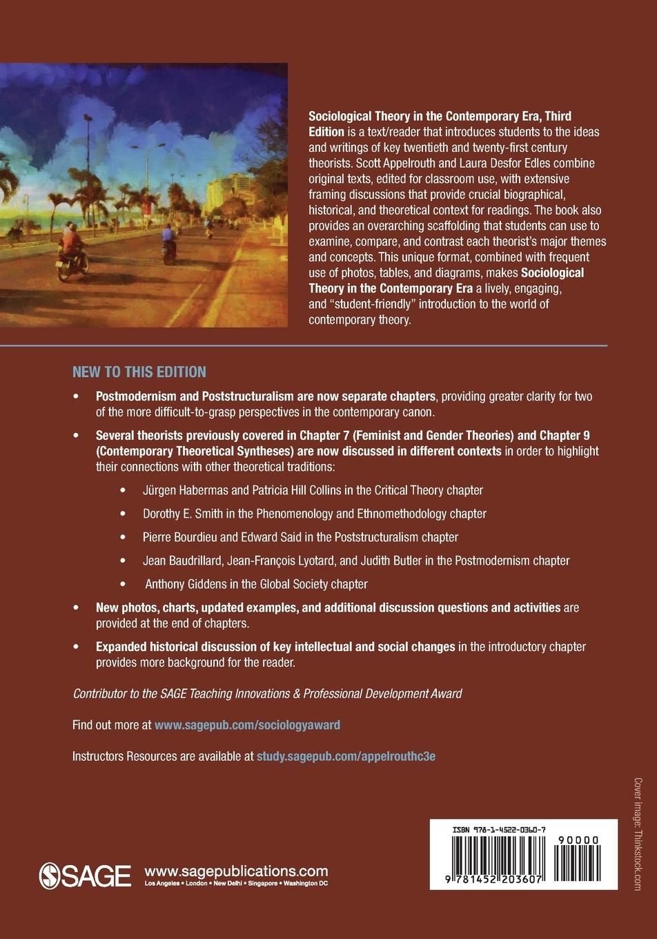 Rückseitencover Sociological Theory in the Contemporary Era