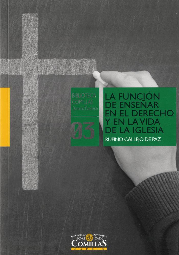 Vorderes Coverbild La función de enseñar en el derecho y en la vida de la Iglesia
