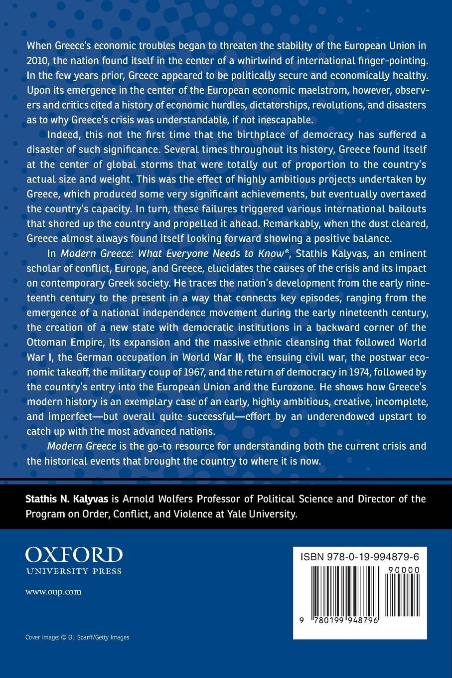 Rückseitencover Modern Greece
