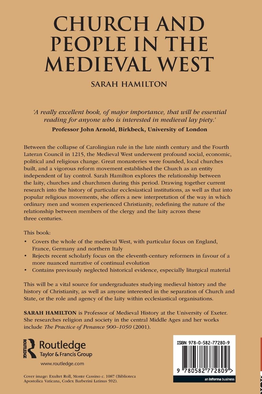 Rückseitencover Church and People in the Medieval West, 900-1200