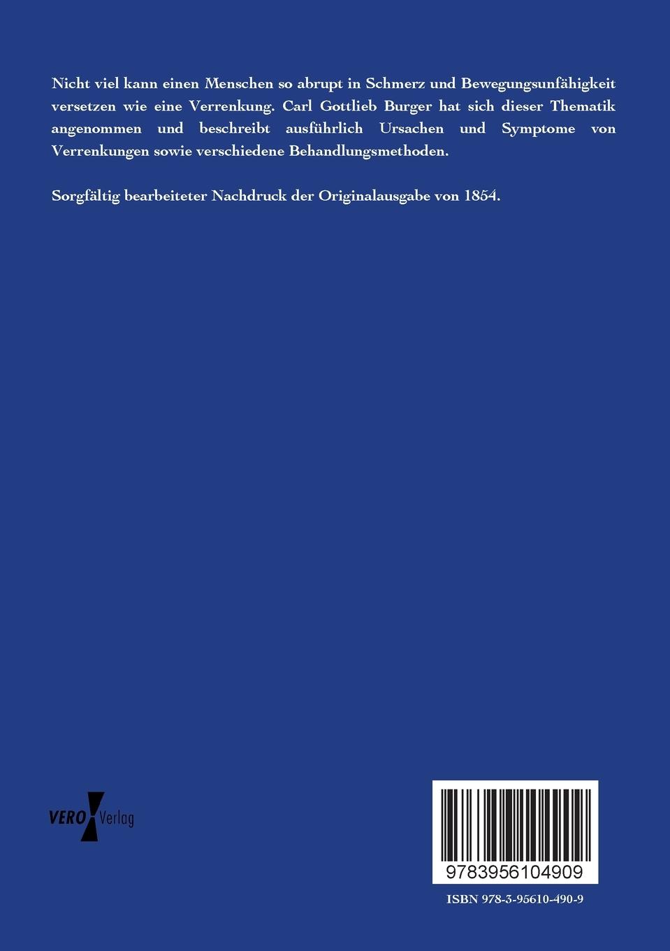 Rückseitencover Die Verrenkungen der Knochen