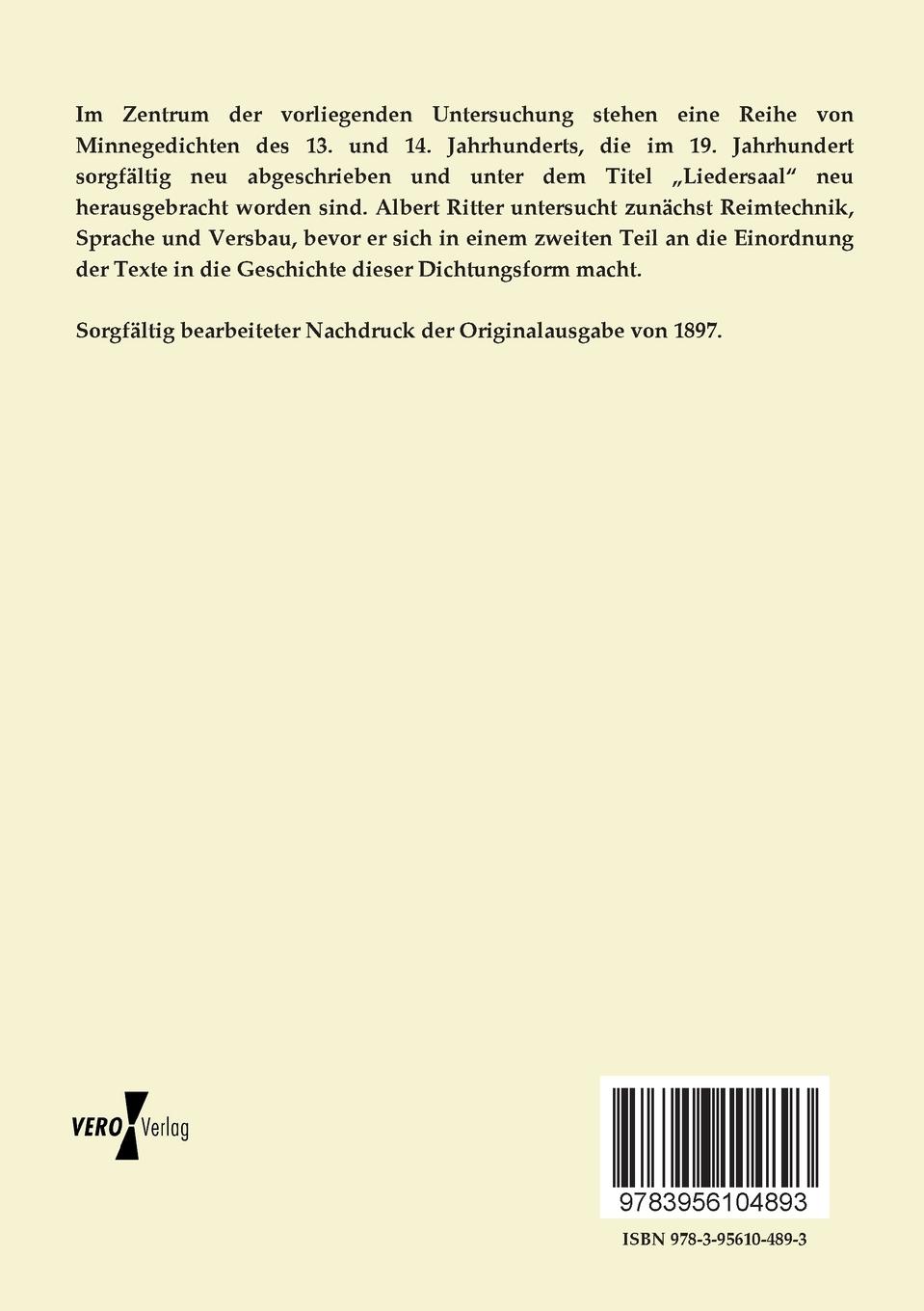 Rückseitencover Altschwäbische Liebesbriefe