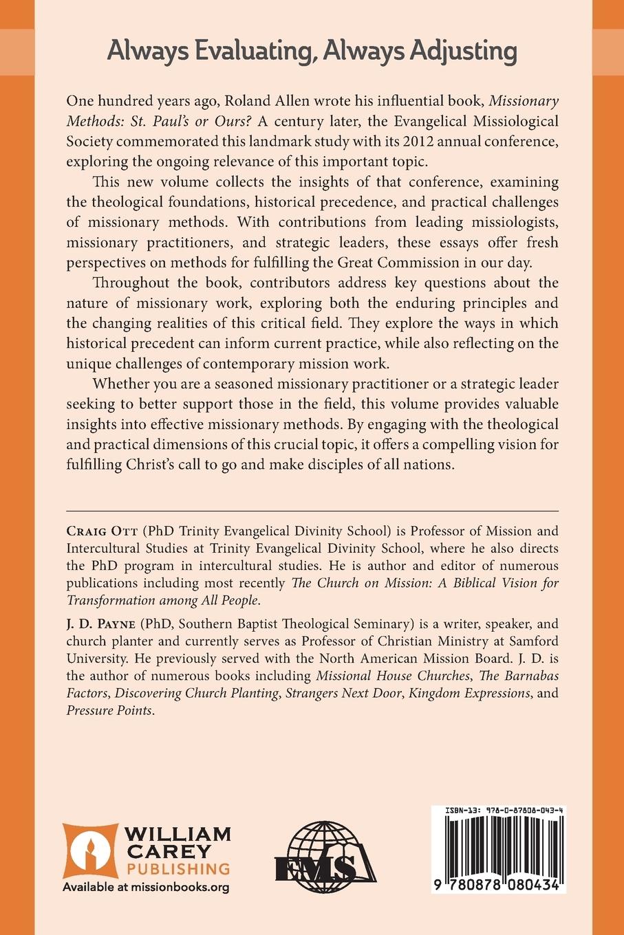 Rückseitencover Missionary Methods