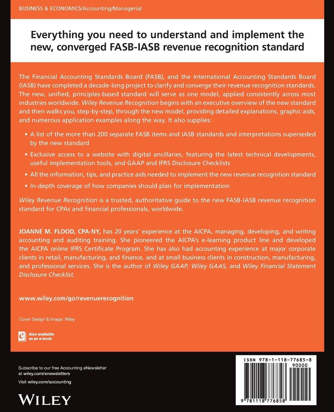 Rückseitencover Wiley Revenue Recognition, + Website