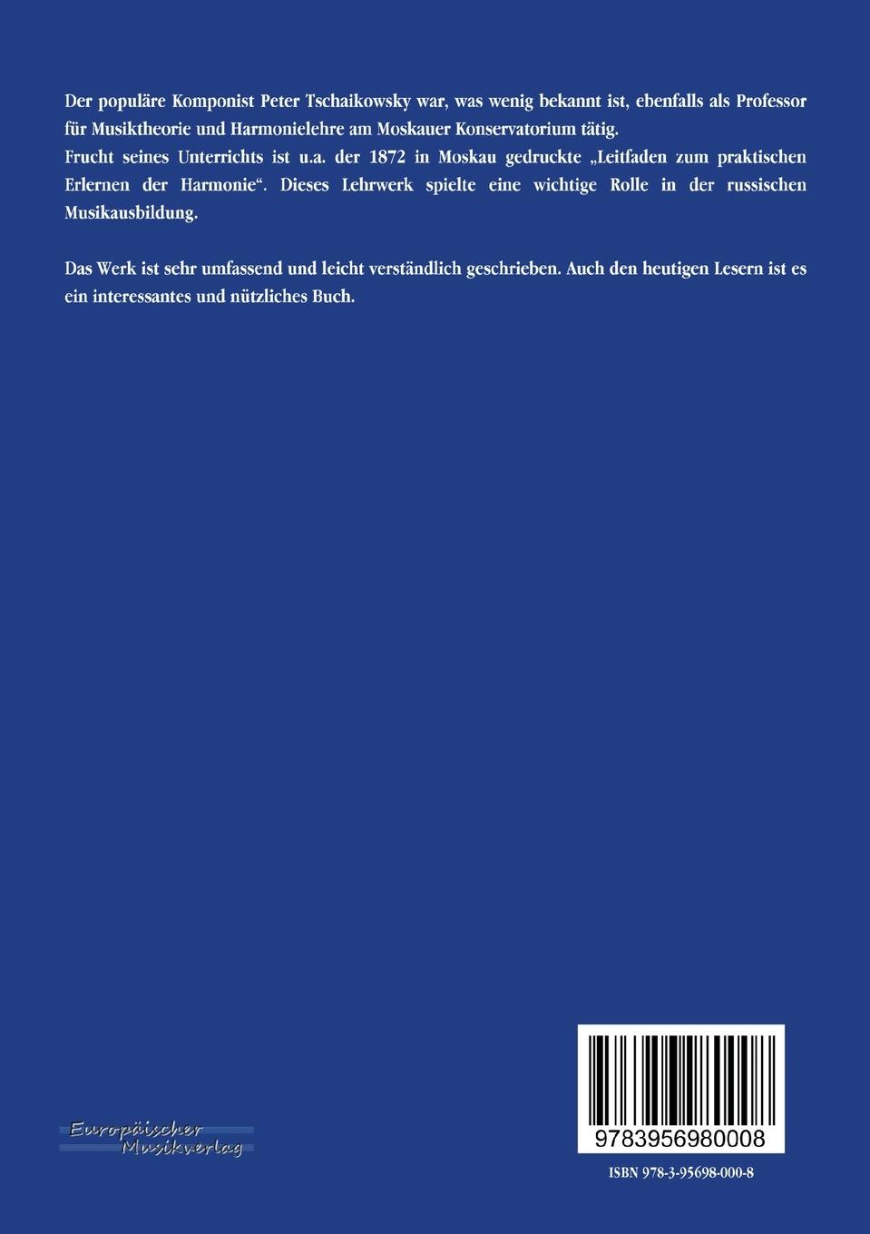 Rückseitencover Leitfaden zum praktischen Erlernen der Harmonie