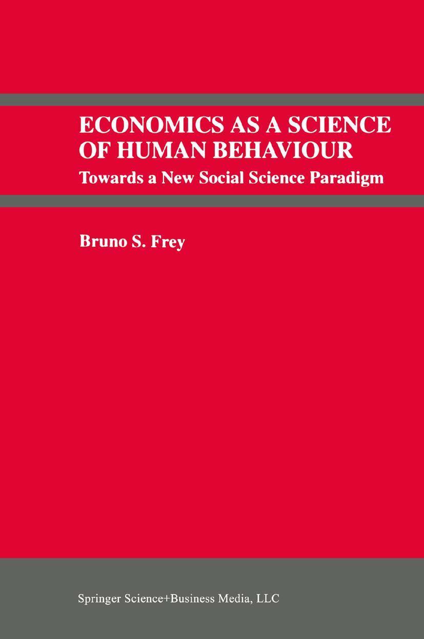 Vorderes Coverbild Economics As a Science of Human Behaviour
