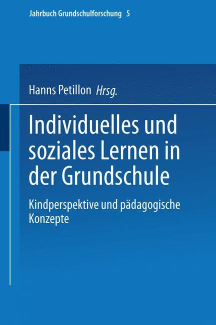Vorderes Coverbild Individuelles und soziales Lernen in der Grundschule