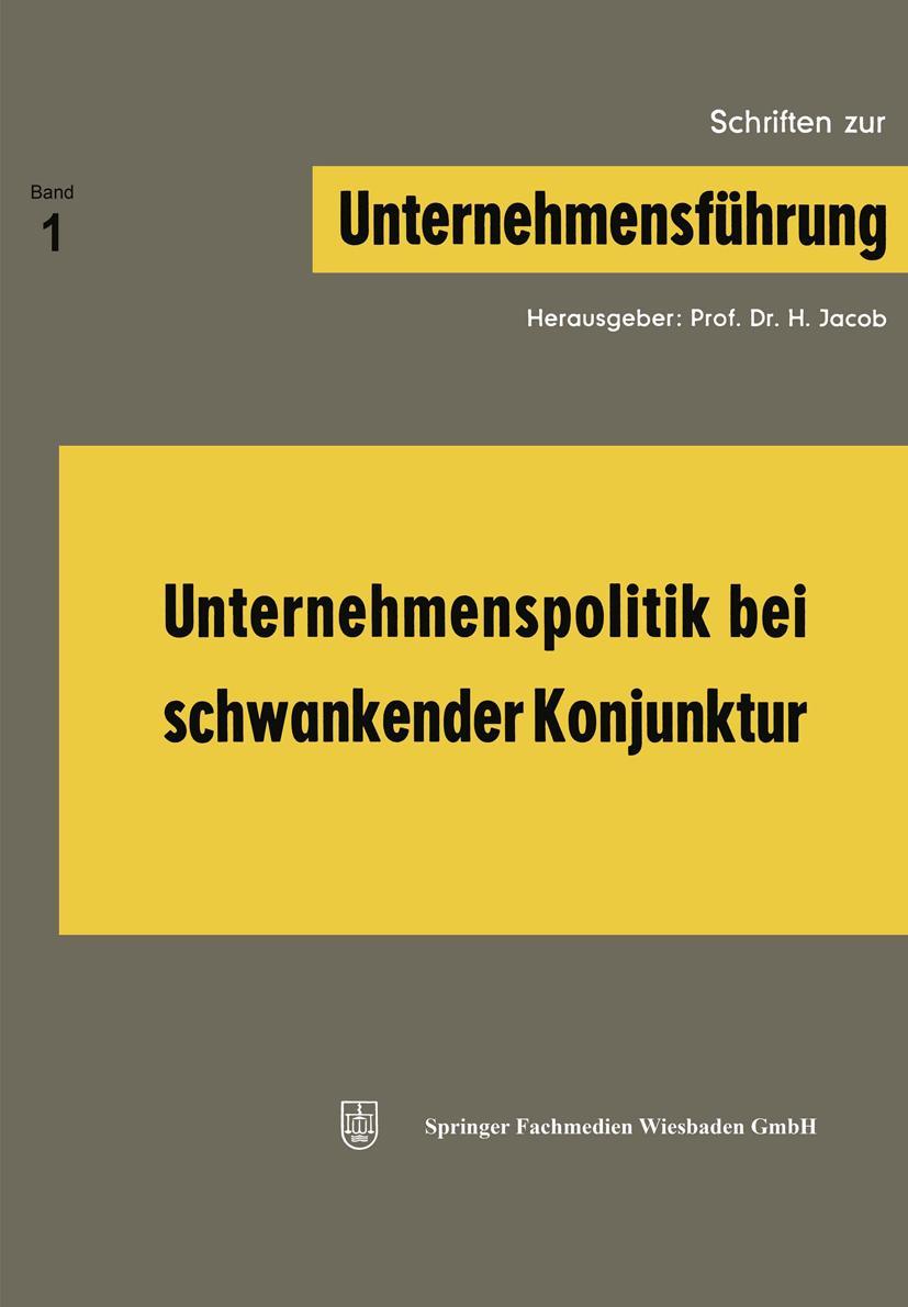 Vorderes Coverbild Unternehmenspolitik bei schwankender Konjunktur